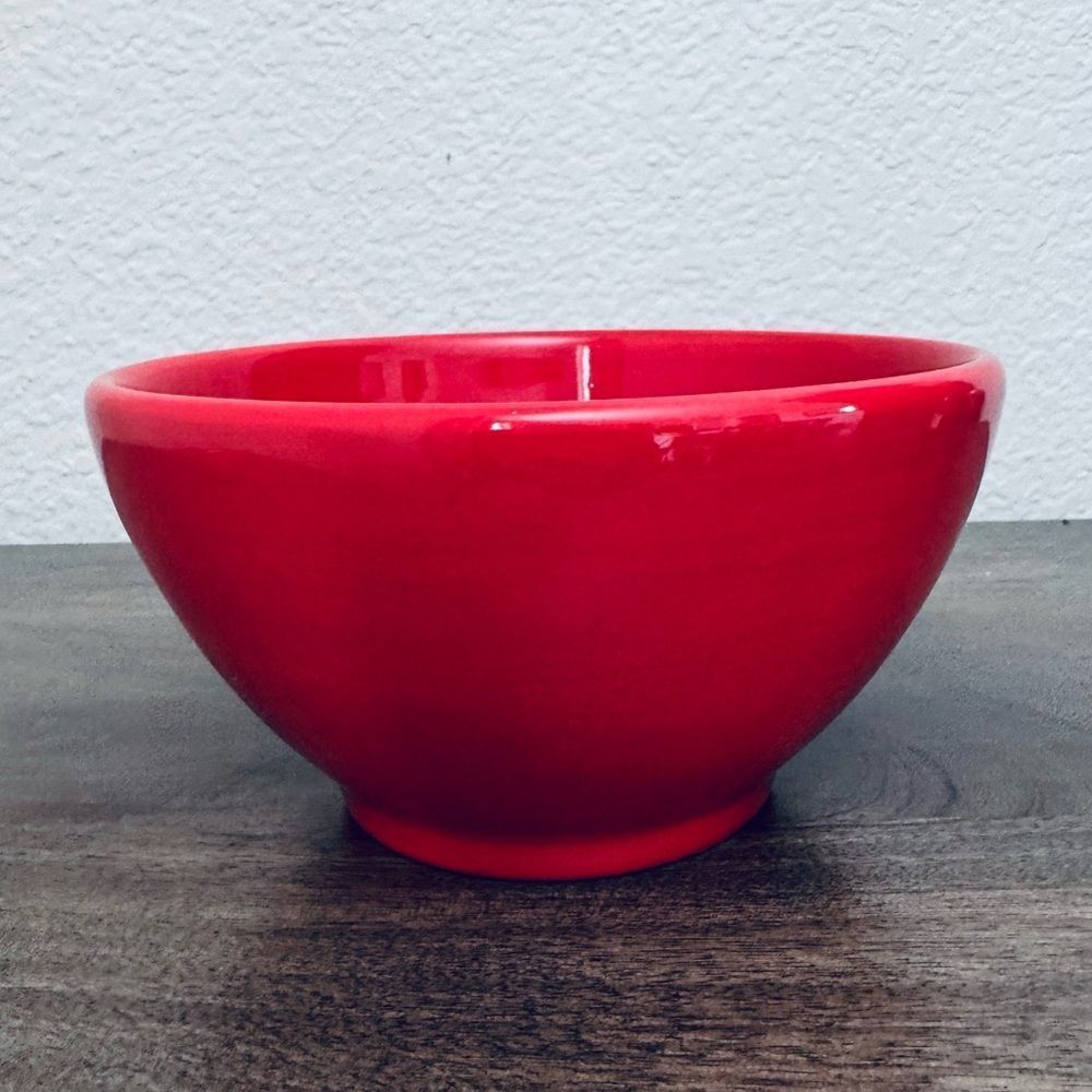 Pottery Barn Colorful Serve Red Mixing Serveware Bowl
